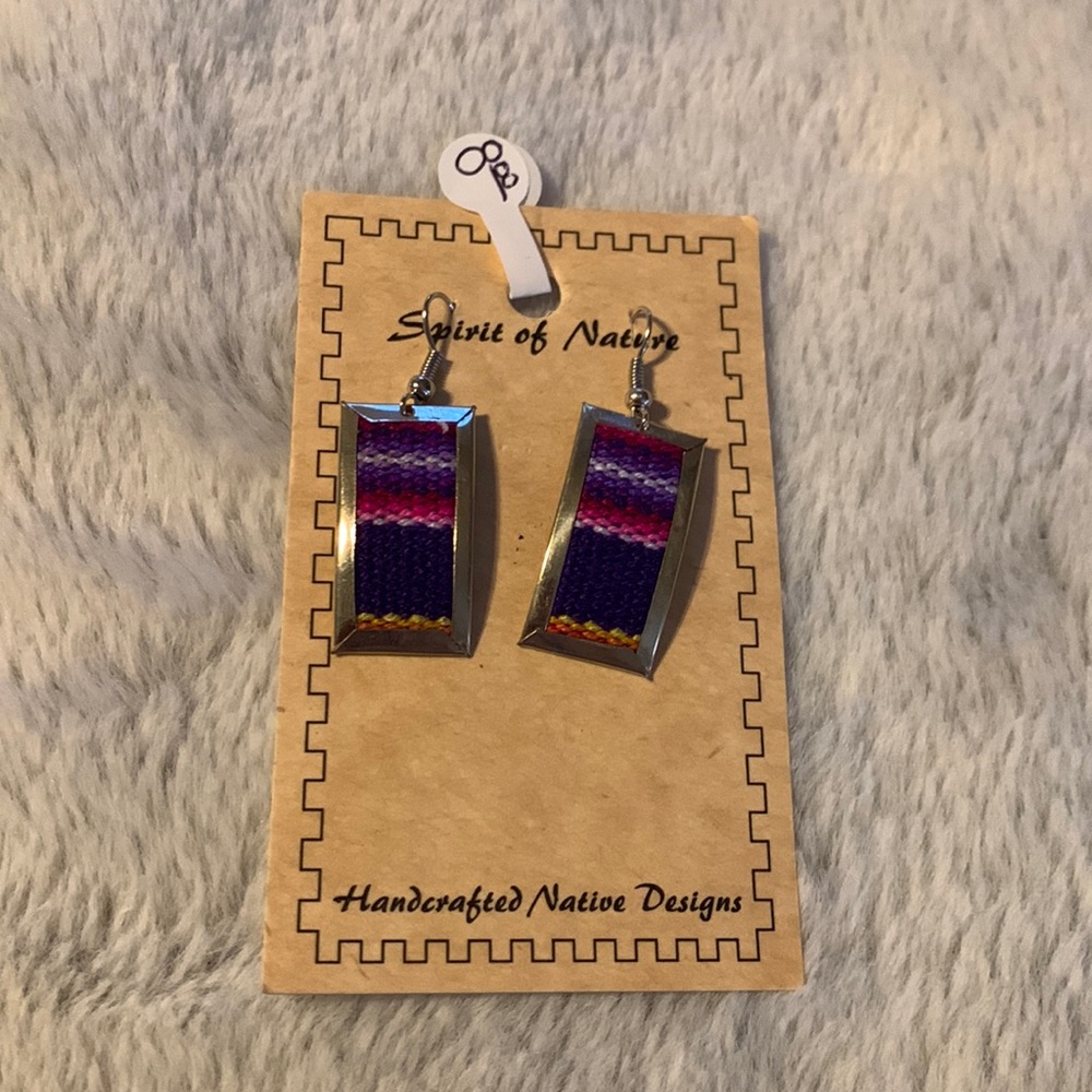 Purple earrings
